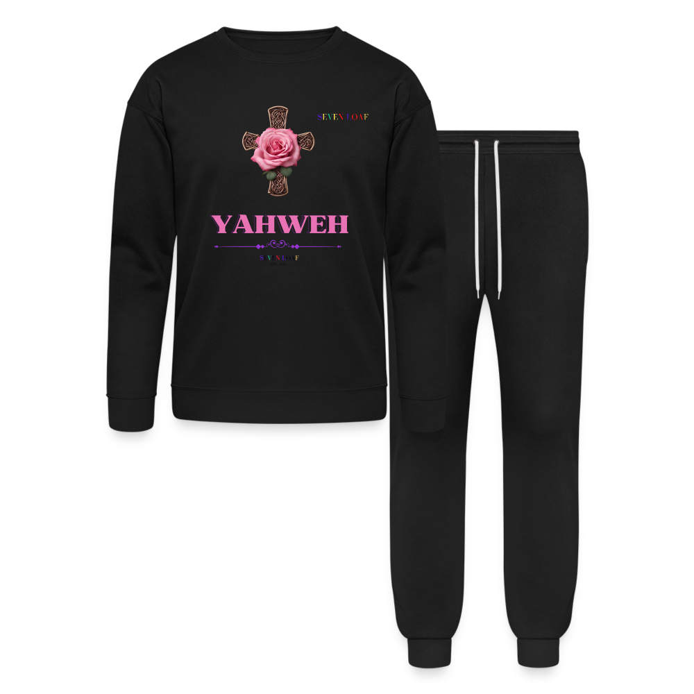 Yahweh Lounge Wear Set by Bella + Canvas - black