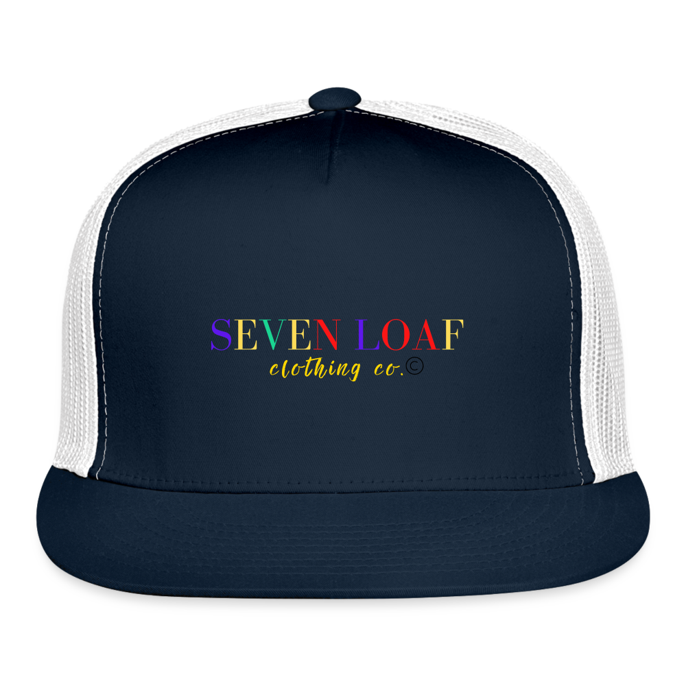 Seven Loaf Trucker Cap - navy/white