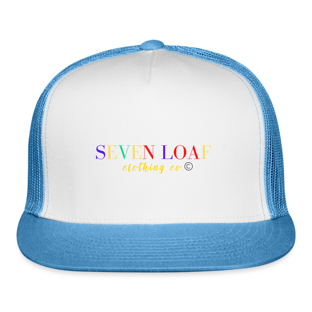 Seven Loaf Trucker Cap - white/blue