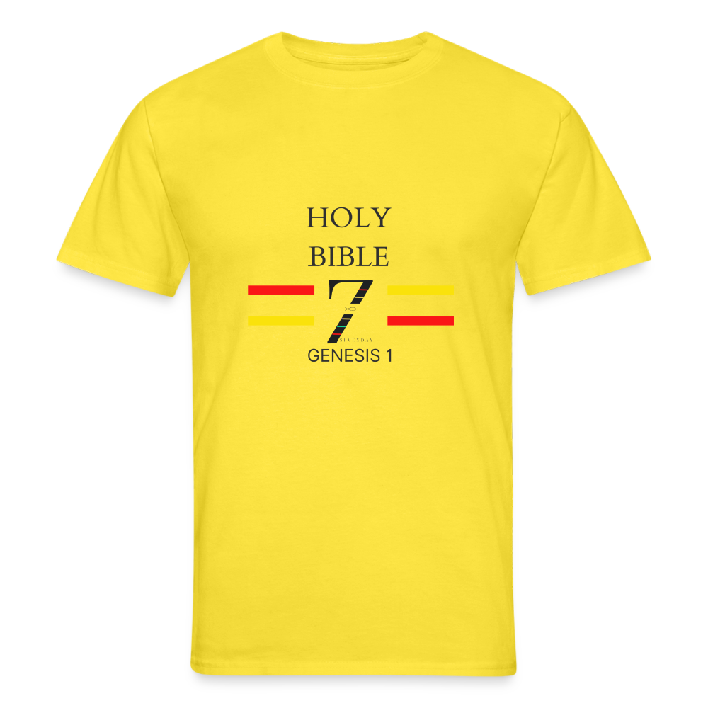 Holy Bible | The Beginning Hanes Tagless T-Shirt - yellow