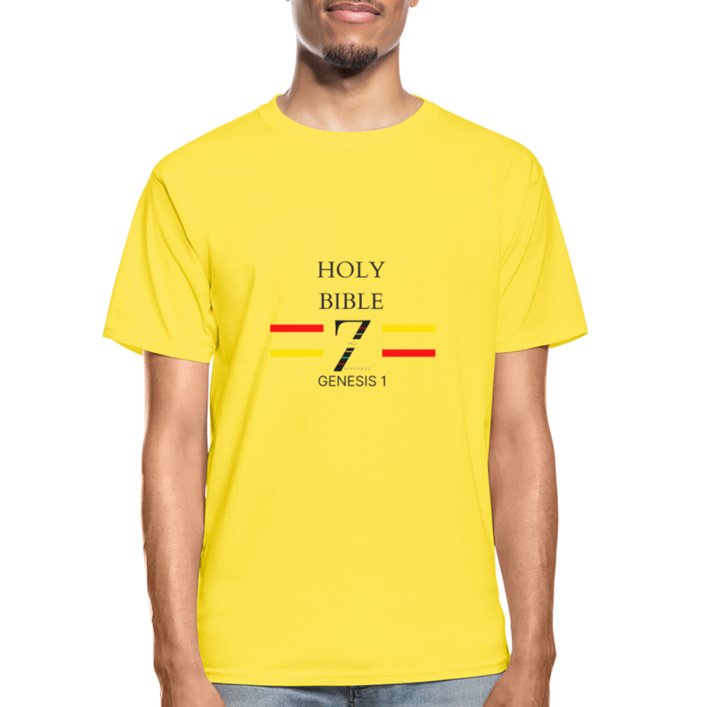 Holy Bible | The Beginning Hanes Tagless T-Shirt - yellow