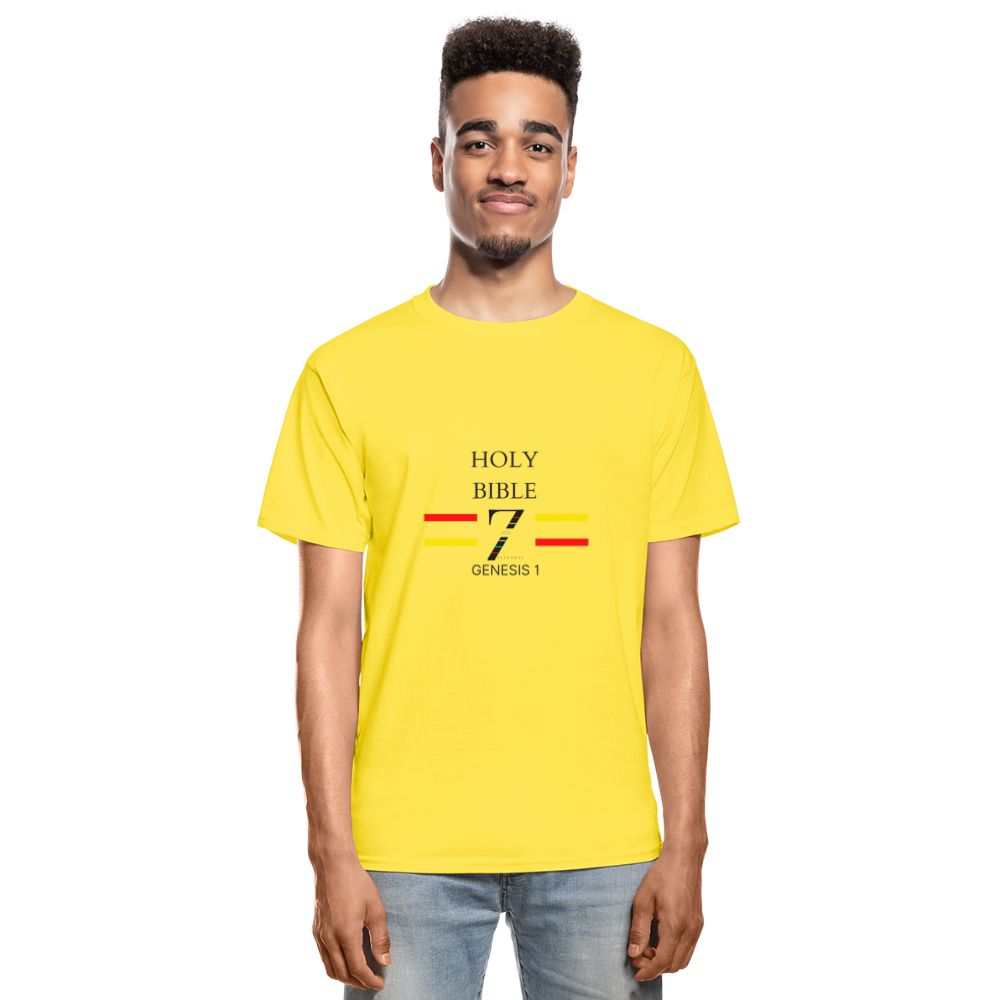 Holy Bible | The Beginning Hanes Tagless T-Shirt - yellow