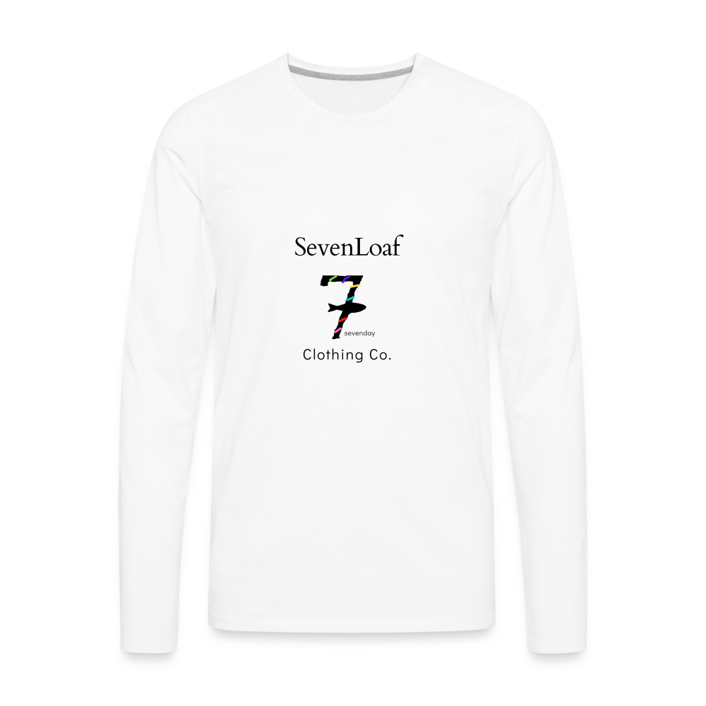 Men's Premium Long Sleeve T-Shirt - white